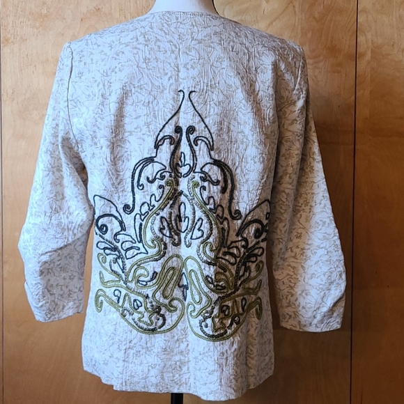 Coldwater Creek Beaded Detailed Jacket - 8 - Picture 2 of 6